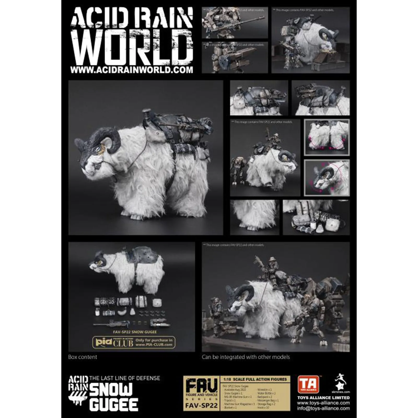 Acid Rain Snow Gugee 1:18 Scale Figure Set