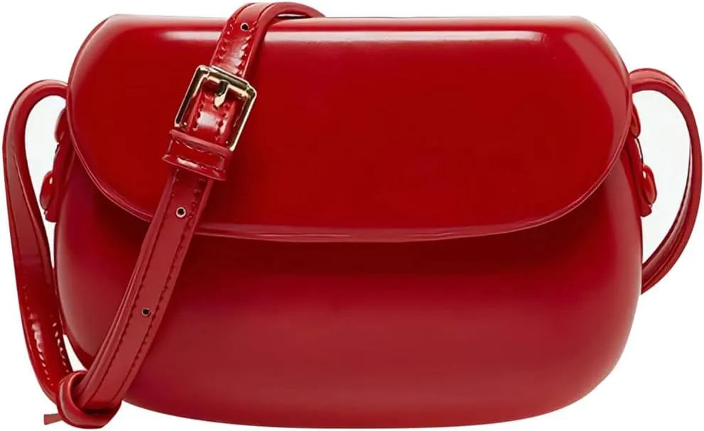 Aipjoy Small Shoulder Bag for Women, Y2K Saddle Bags, Mini Crossbody Bags, Small Purses with Adjustable Strap