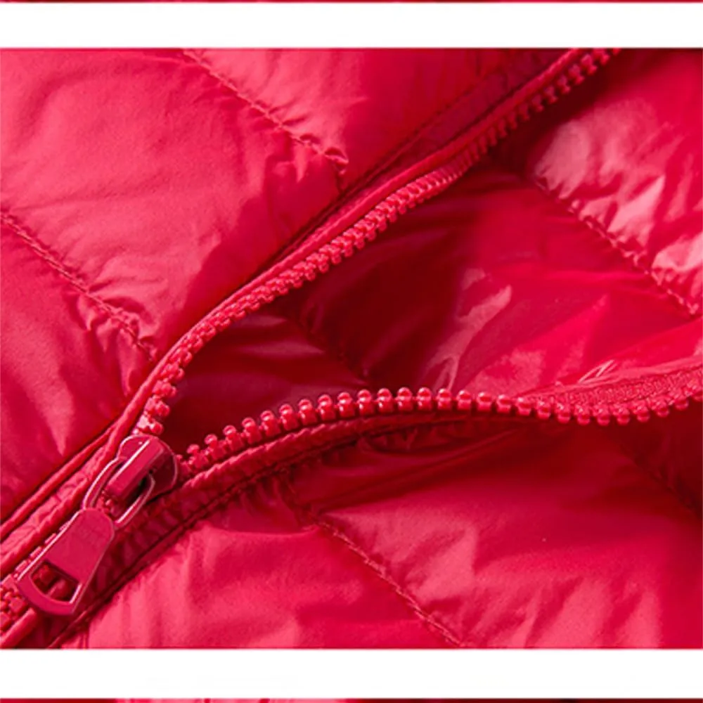 AirPlace Lightweight Down Jackets for Women Packable Hooded Puffer Jacket Winter Coats Long Sleeves Quilted Slim Fit Parka