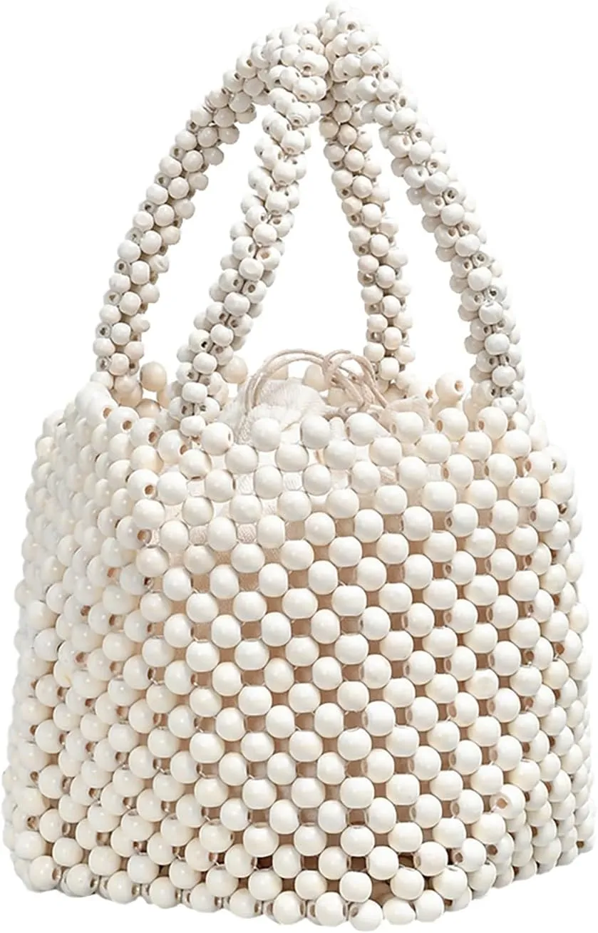 CerfoParlen Beaded Clutch Purses for Women Handmade Small Tote Bag Evening Bags and Clutches for Party