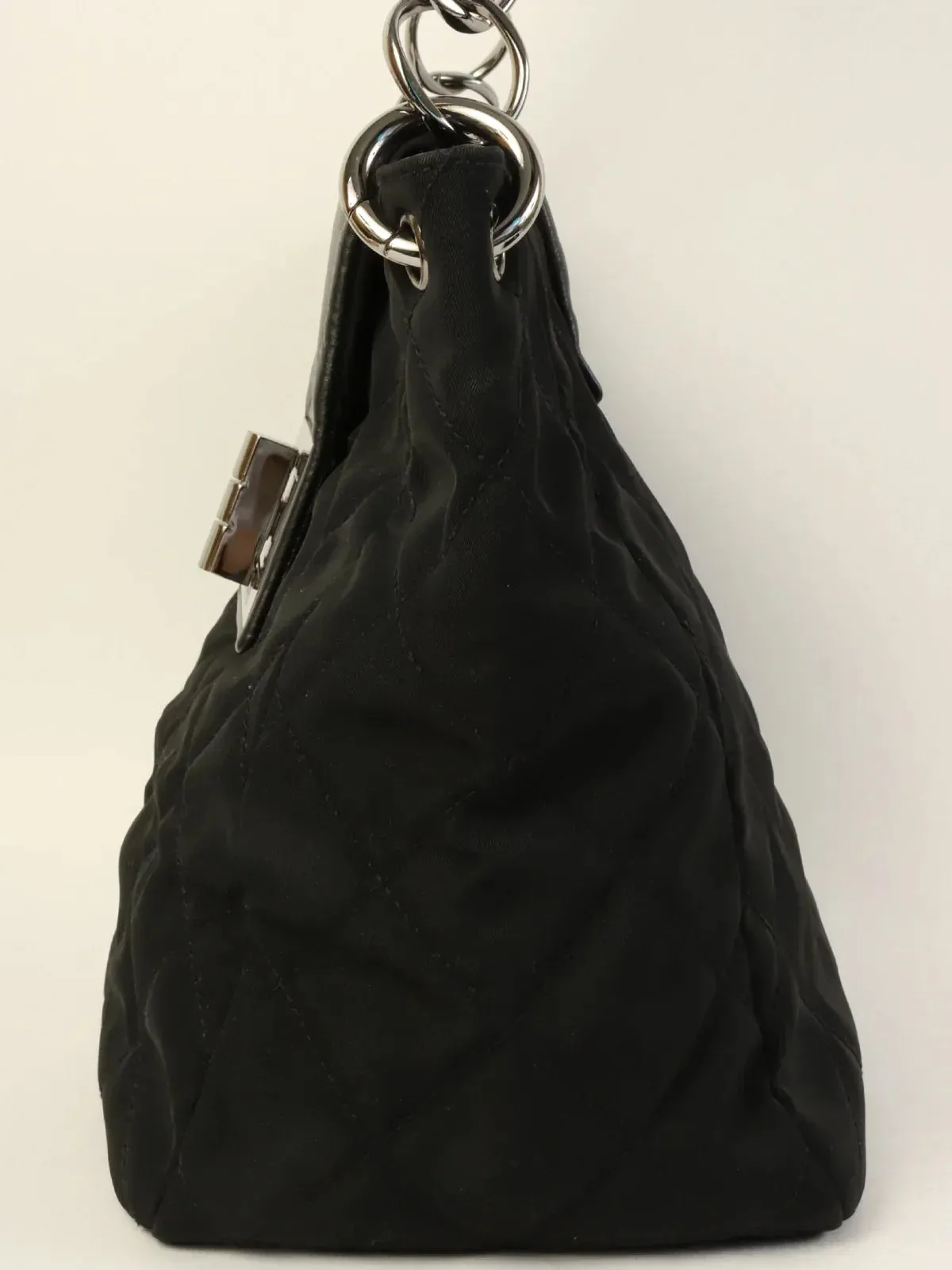 CHANEL Around 2004 Made 2.55 Chain Shoulder Bag Black
