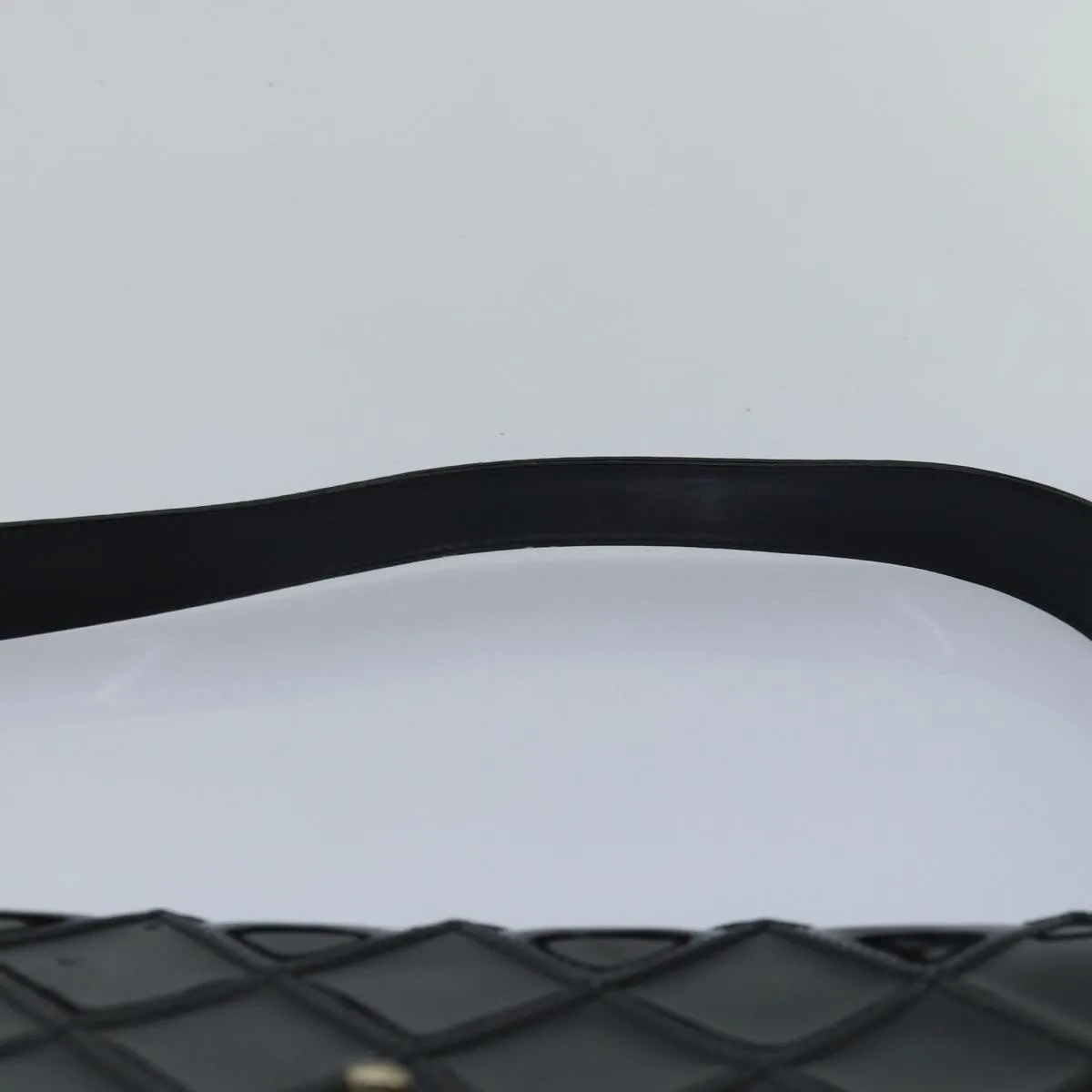CHANEL Bicolore Shoulder Bag Enamel Black CC Auth bs15701