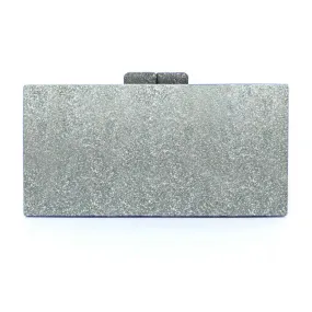Custom Silver Glitter Clutch