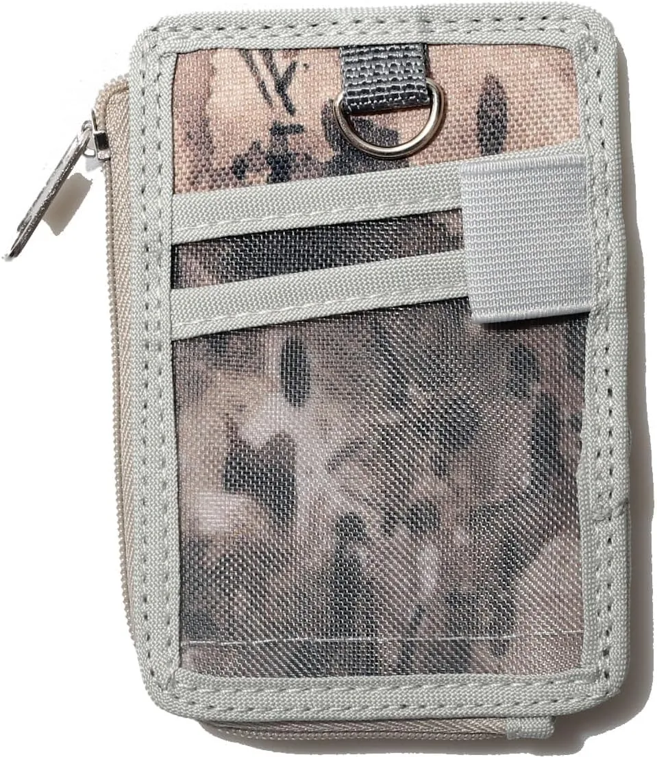 DQL keychain wallet for women minimalist wallet for men small womens wallet, id holder for lanyard, id lanyard badge holder, id card lanyard, work badge holder, Camo28, Front pocket wallet, Minimalist