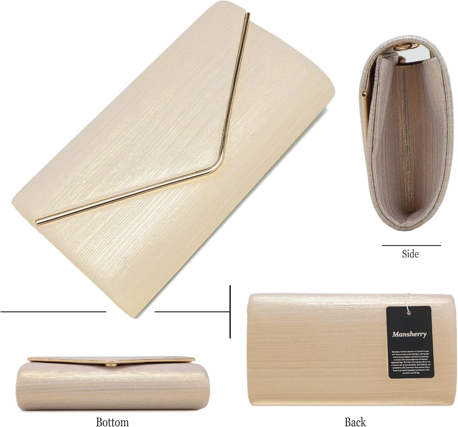 Evening Bag Clutch Purses for Women, Ladies Sparkling Party Handbag Wedding Bag Purse