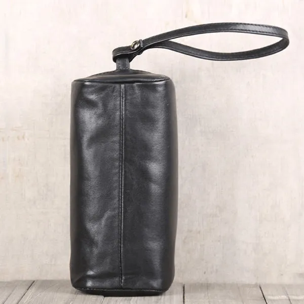 Fashionable Womens Soft Leather Wallet Black Leather Clutch for Women