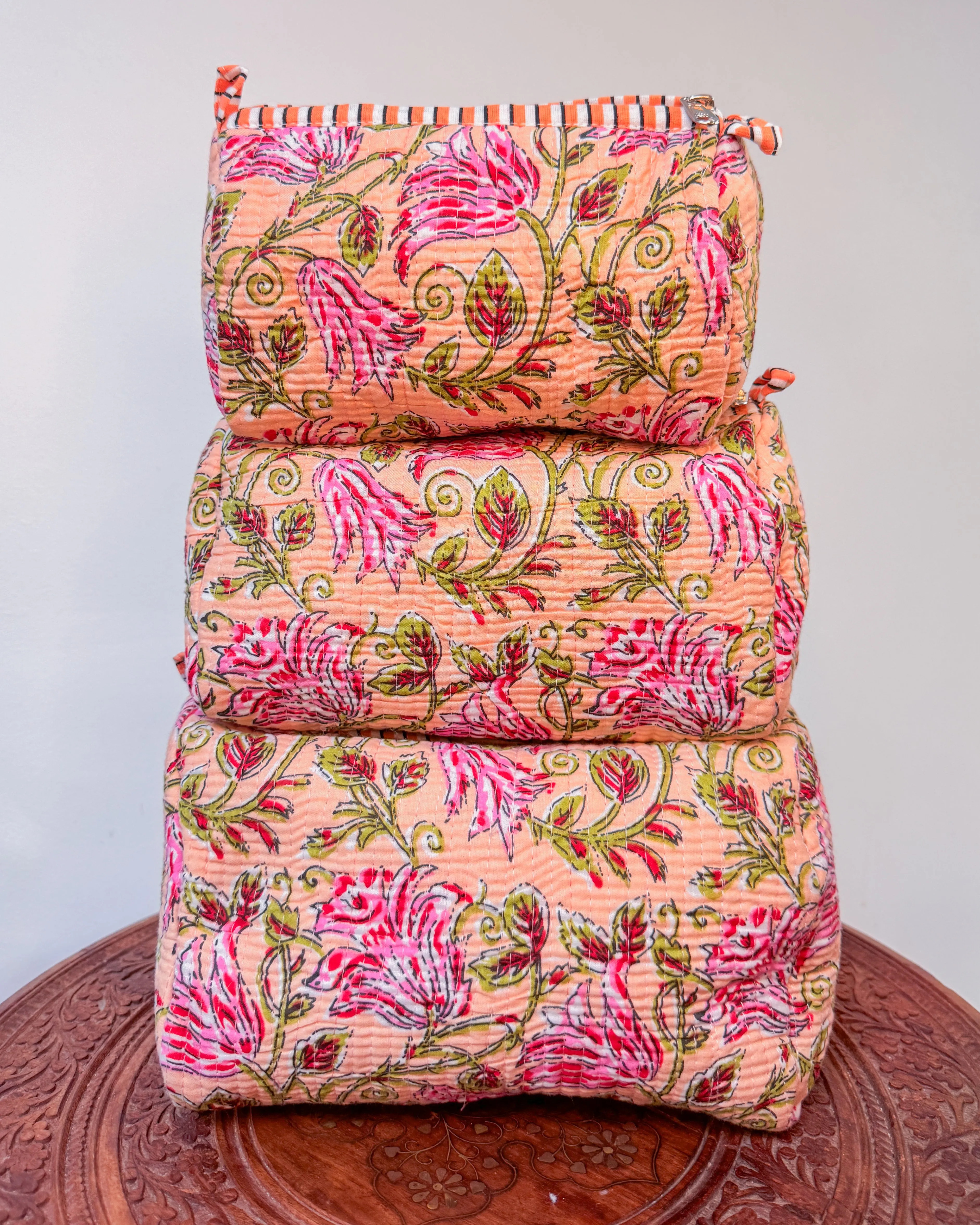 Flower l Handmade Quilted Cotton Bag