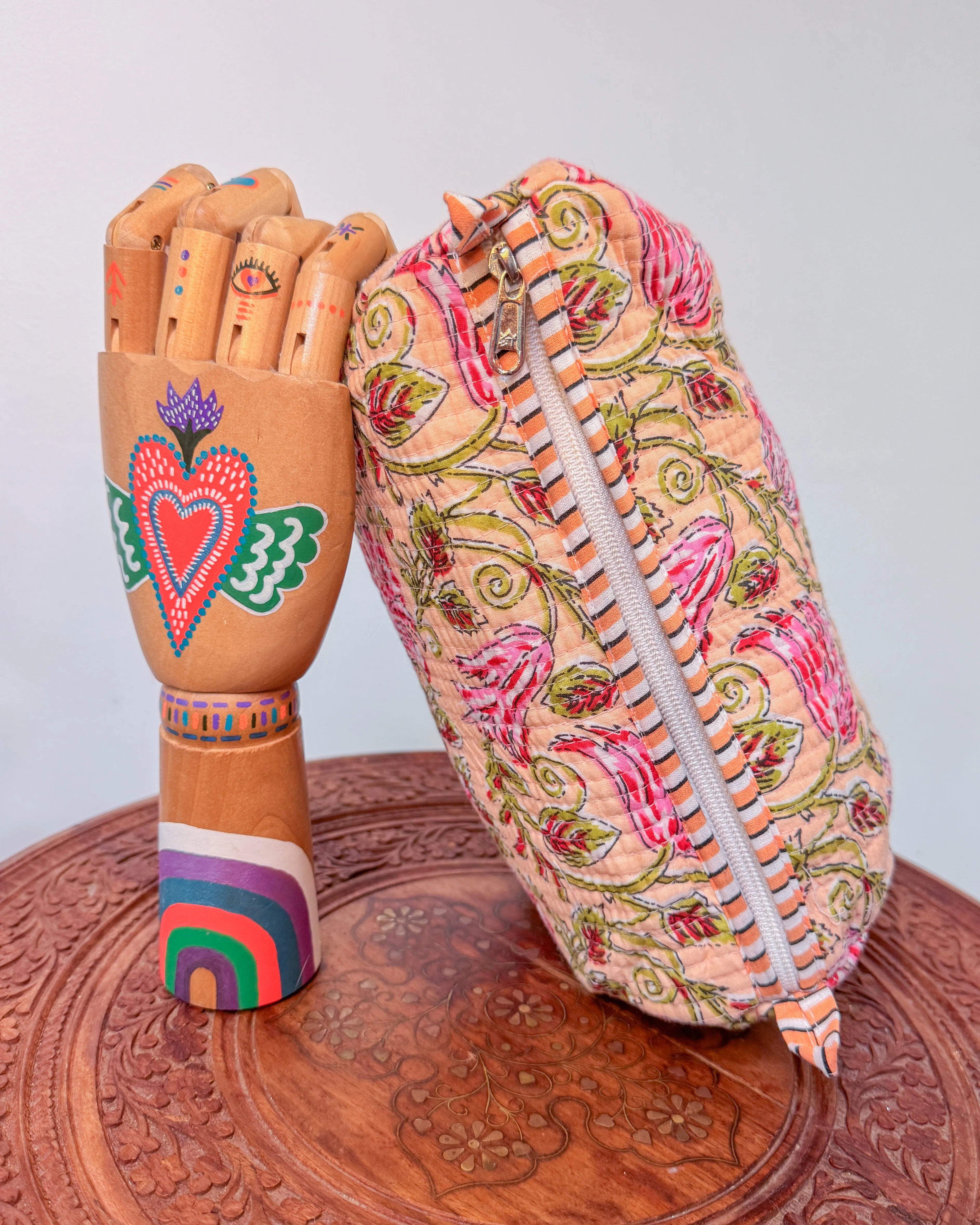 Flower l Handmade Quilted Cotton Bag