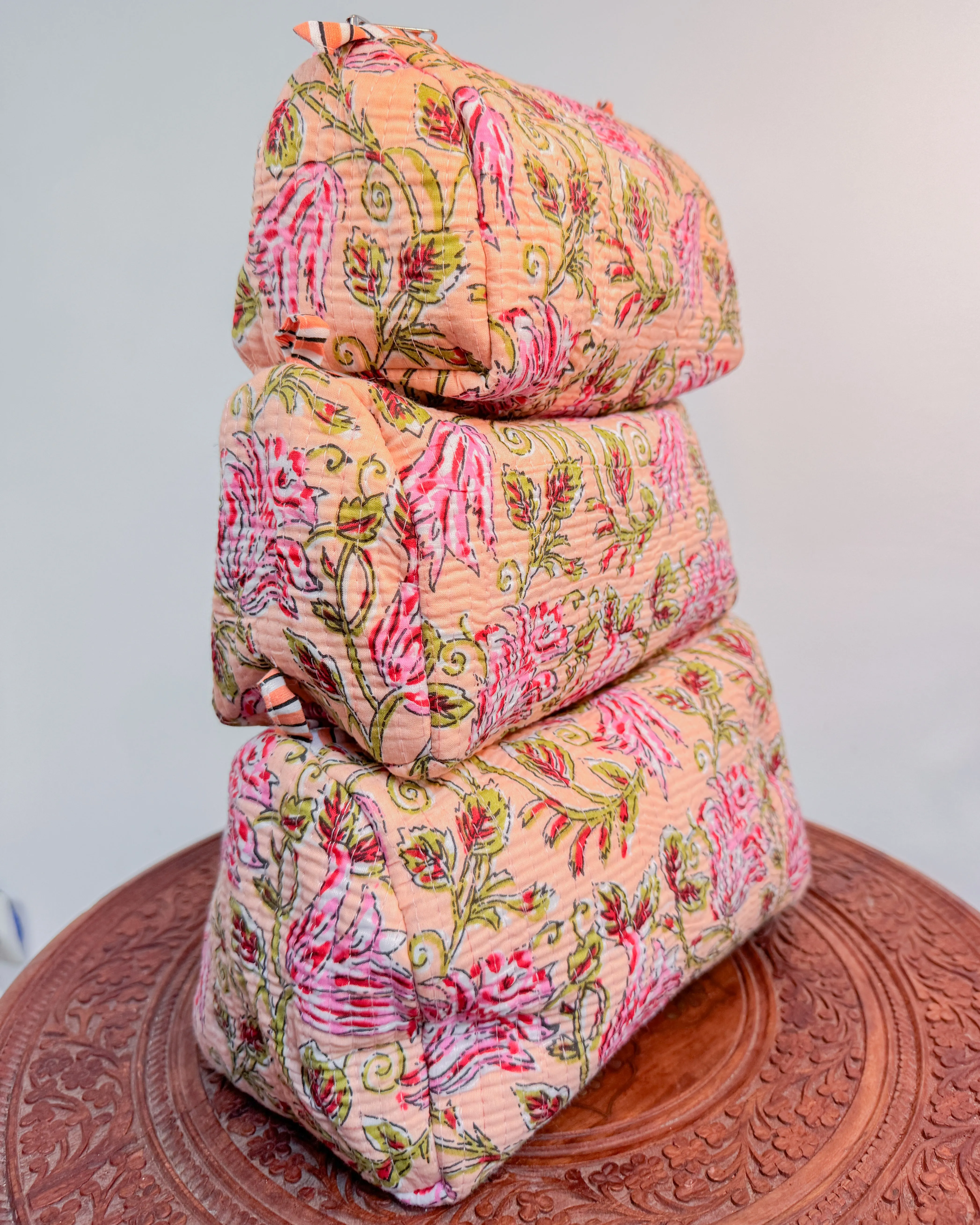 Flower l Handmade Quilted Cotton Bag