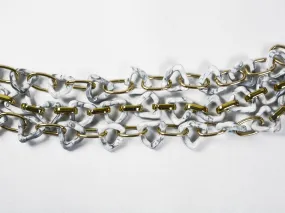 Gray White Triangular Acrylic Chains