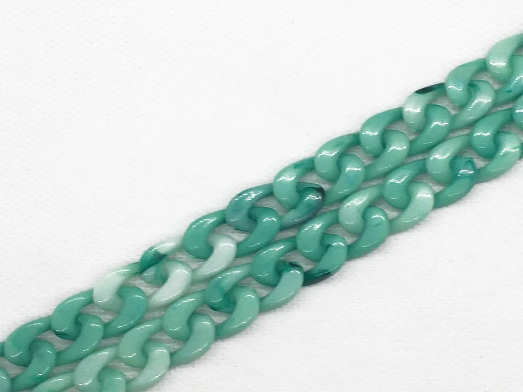 Green Dual Shade Plastic Chains