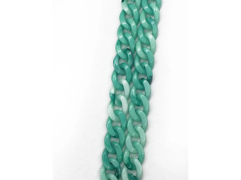 Green Dual Shade Plastic Chains