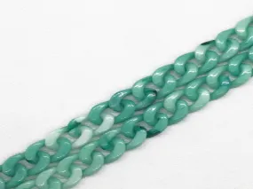 Green Dual Shade Plastic Chains