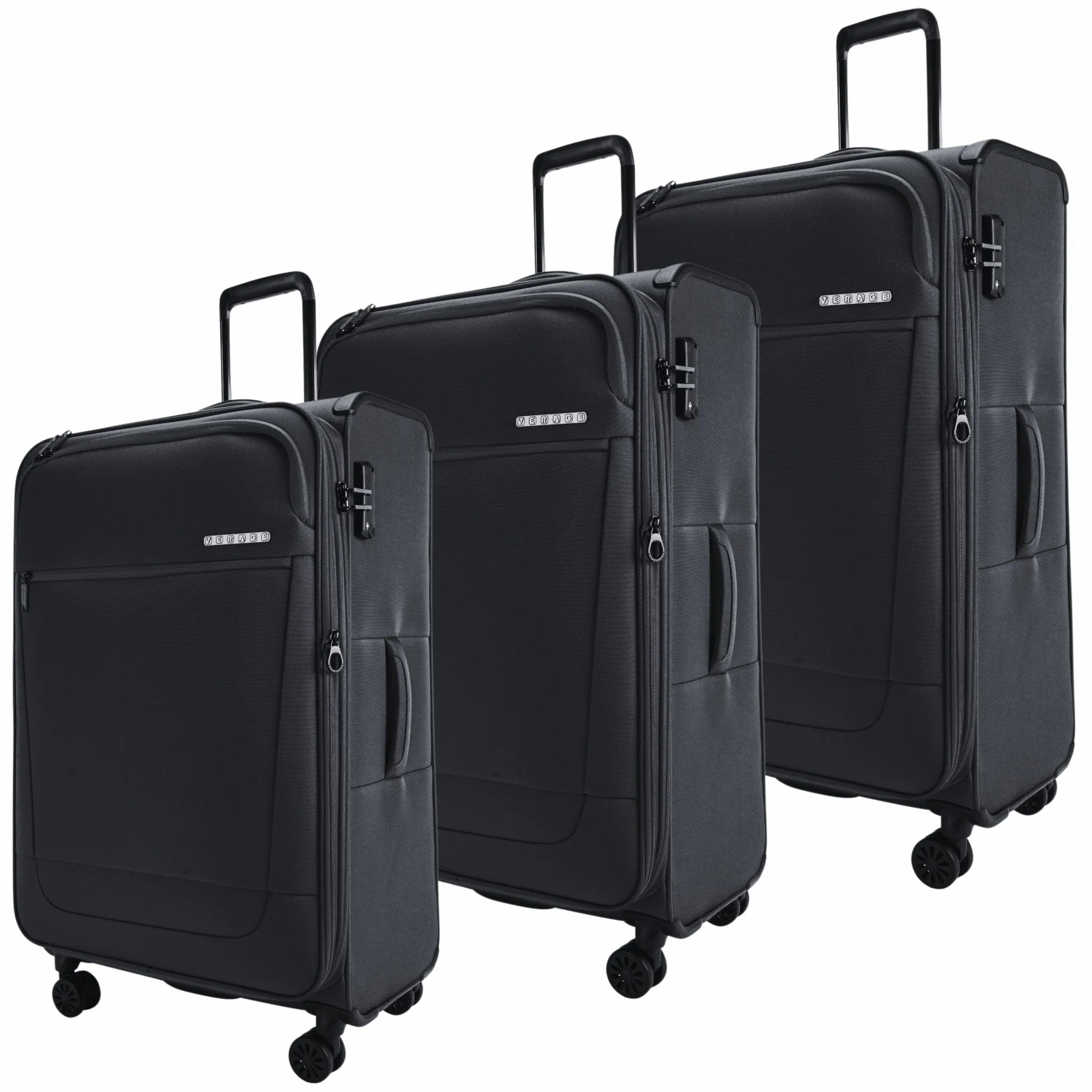 Greenwich Softcase Trolley Set Of 3 Red