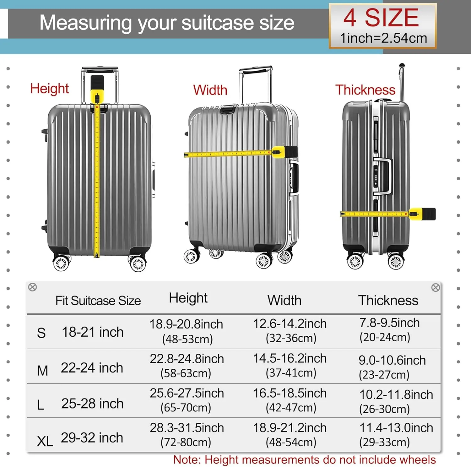Luggage Cover Washable Suitcase Cover Suitcase Protector Anti-scratch Fits 30-32 Inch Luggage (Cute Dog, XL)