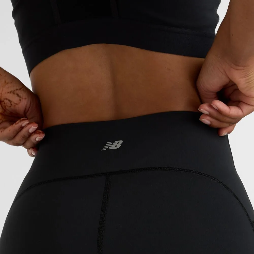 New Balance womens Nb Sleek Pocket High Rise Short 6"