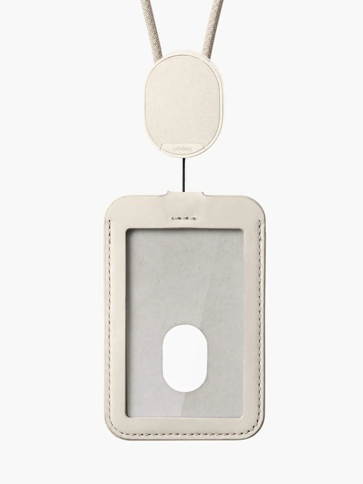 Orbitkey ID Card Holder Stone With Lanyard