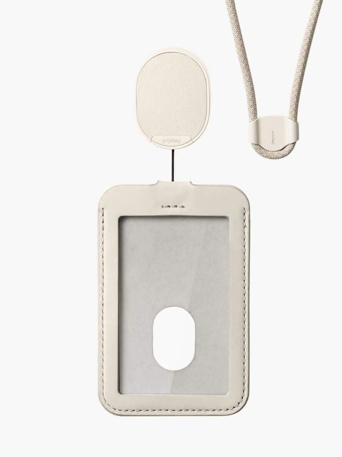 Orbitkey ID Card Holder Stone With Lanyard