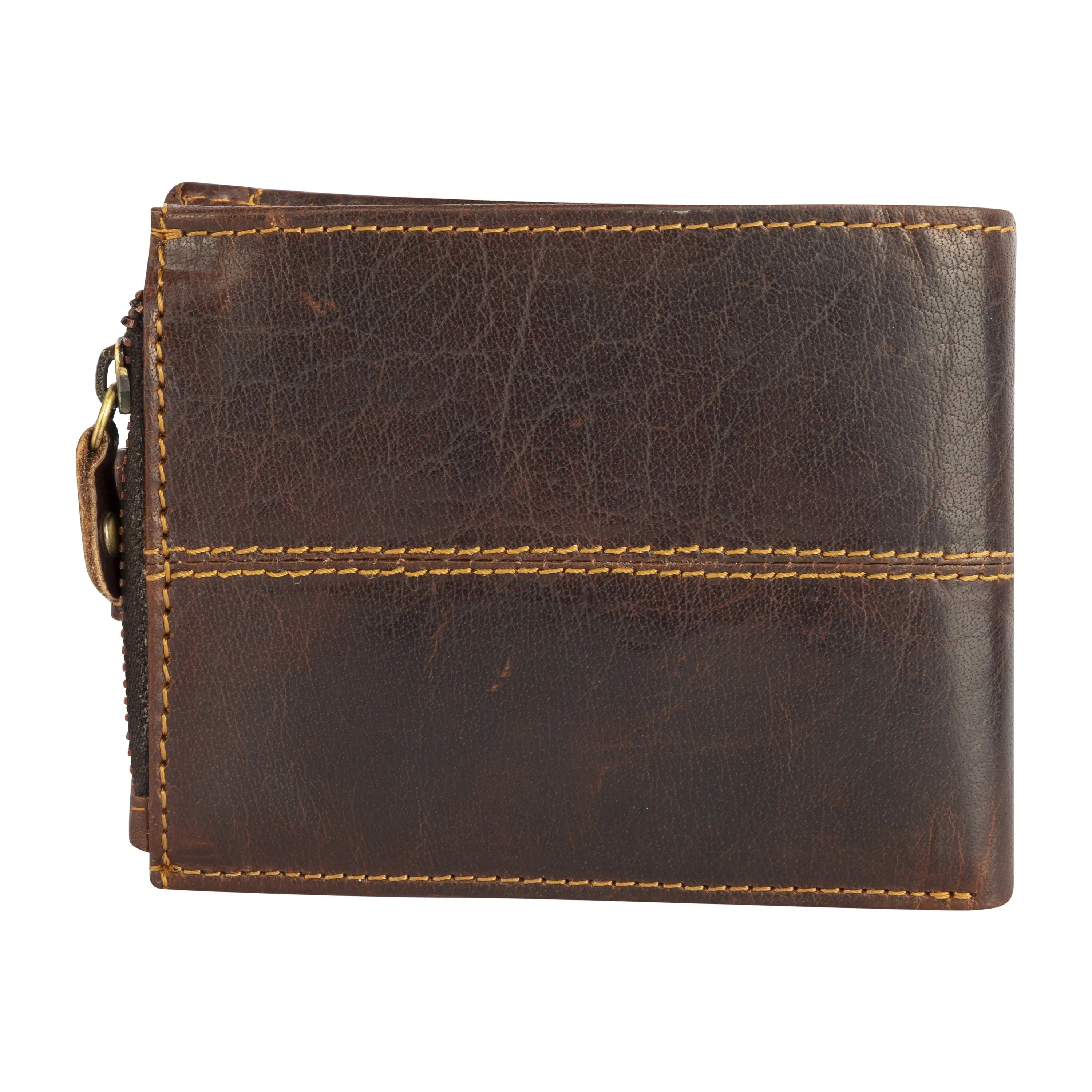 RFID & MINIMALIST DARK BROWN LEATHER WALLET