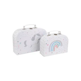 RJB Stone Set of 2 Baby Unicorn Suitcases