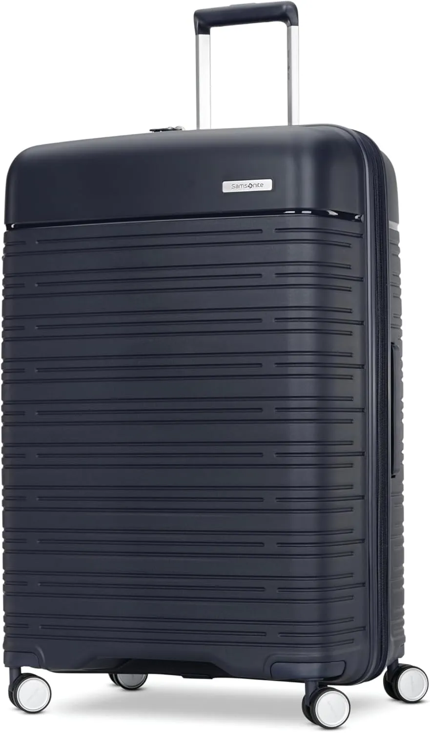 Samsonite Elevation Plus - Large Hardside Luggage - Scratch Resistant Polypropylene Shell, RightHeight Adjustable Handle, Integrated AirTag Holder, TSA Lock, WetPak Compartment - Midnight Blue