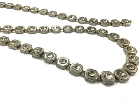 Silver Octagonal Metal Chains (10 mm) (Wholesale)