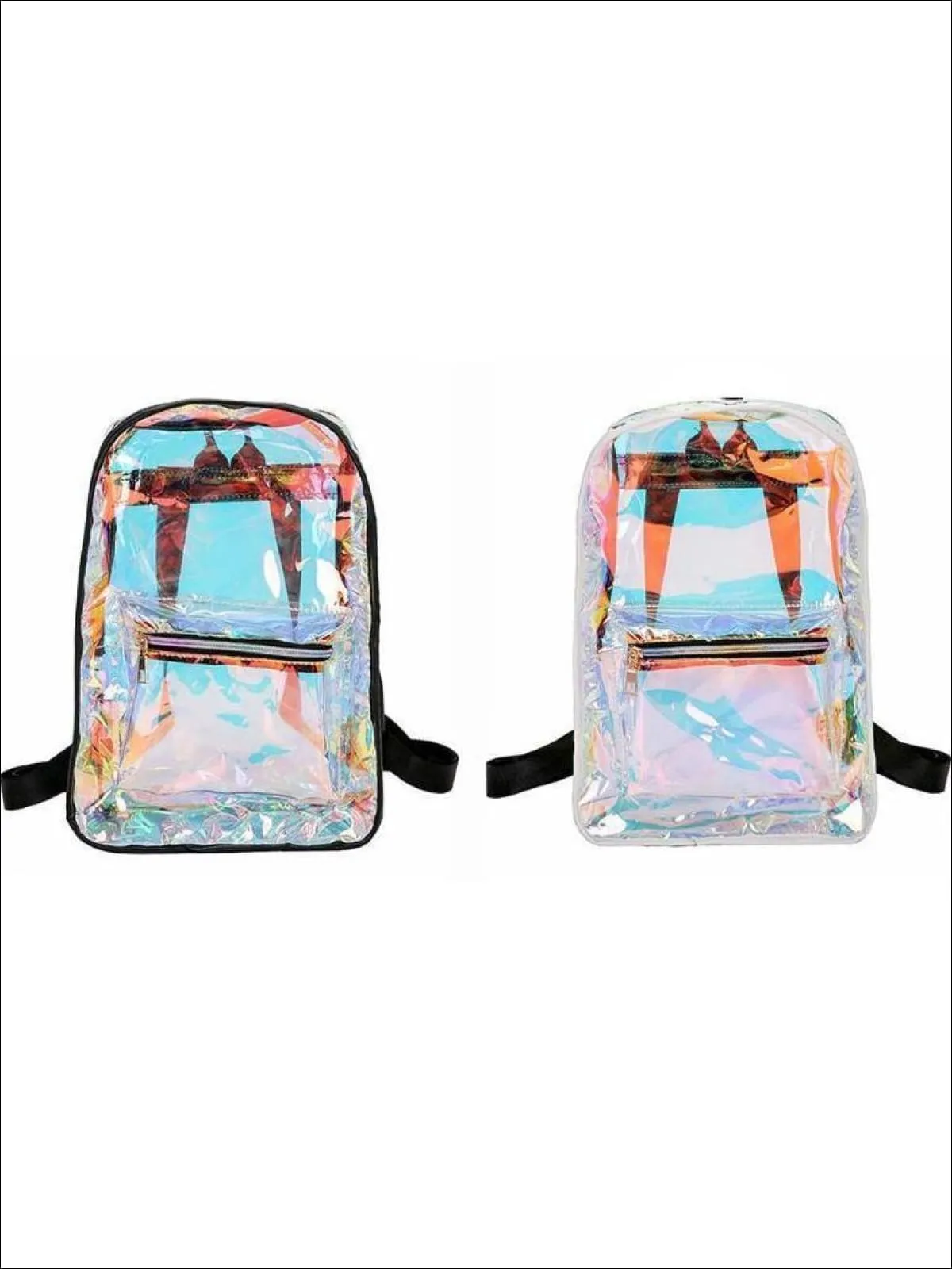 So Retro Transparent Holographic Backpack