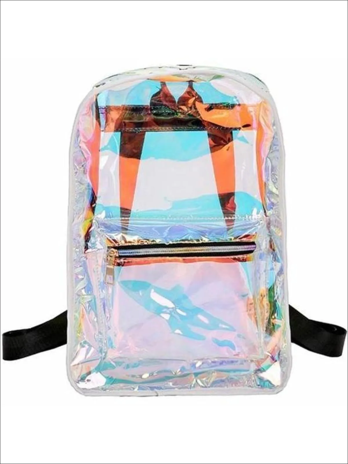 So Retro Transparent Holographic Backpack