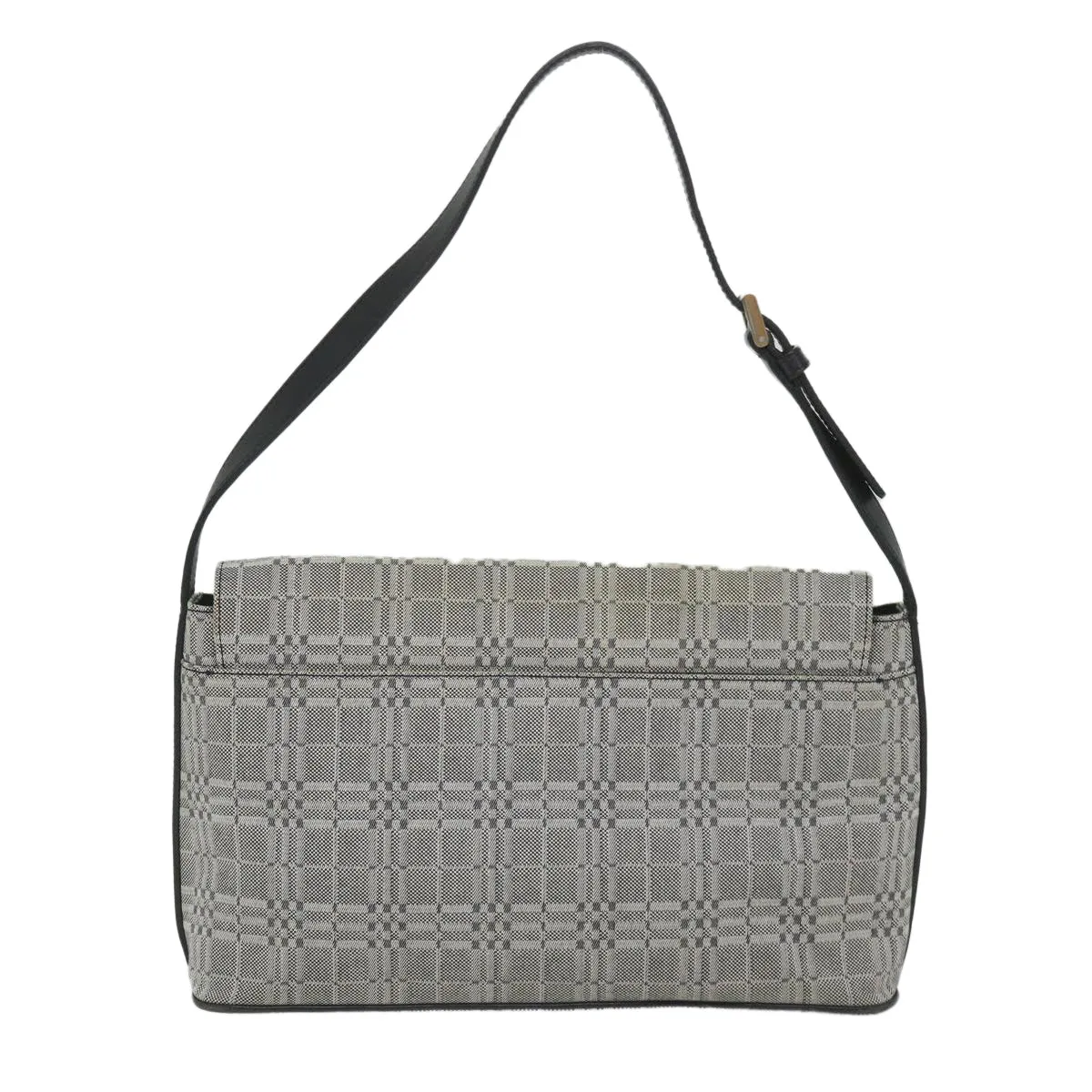 Trendy Inspired Burberry Shoulder Bag Canvas Gray Auth Bs9261
