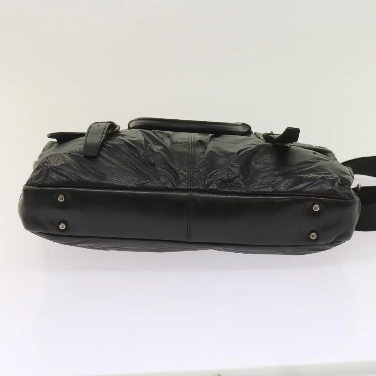 Trendy Inspired Burberry Shoulder Bag Leather 2set Brown Black Auth Bs11672