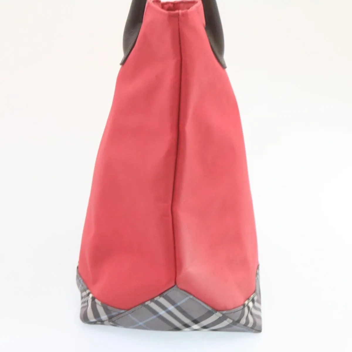 Trendy Inspired Burberry Shoulder Bag Nylon Leather 2set Red Black Auth Am1868g