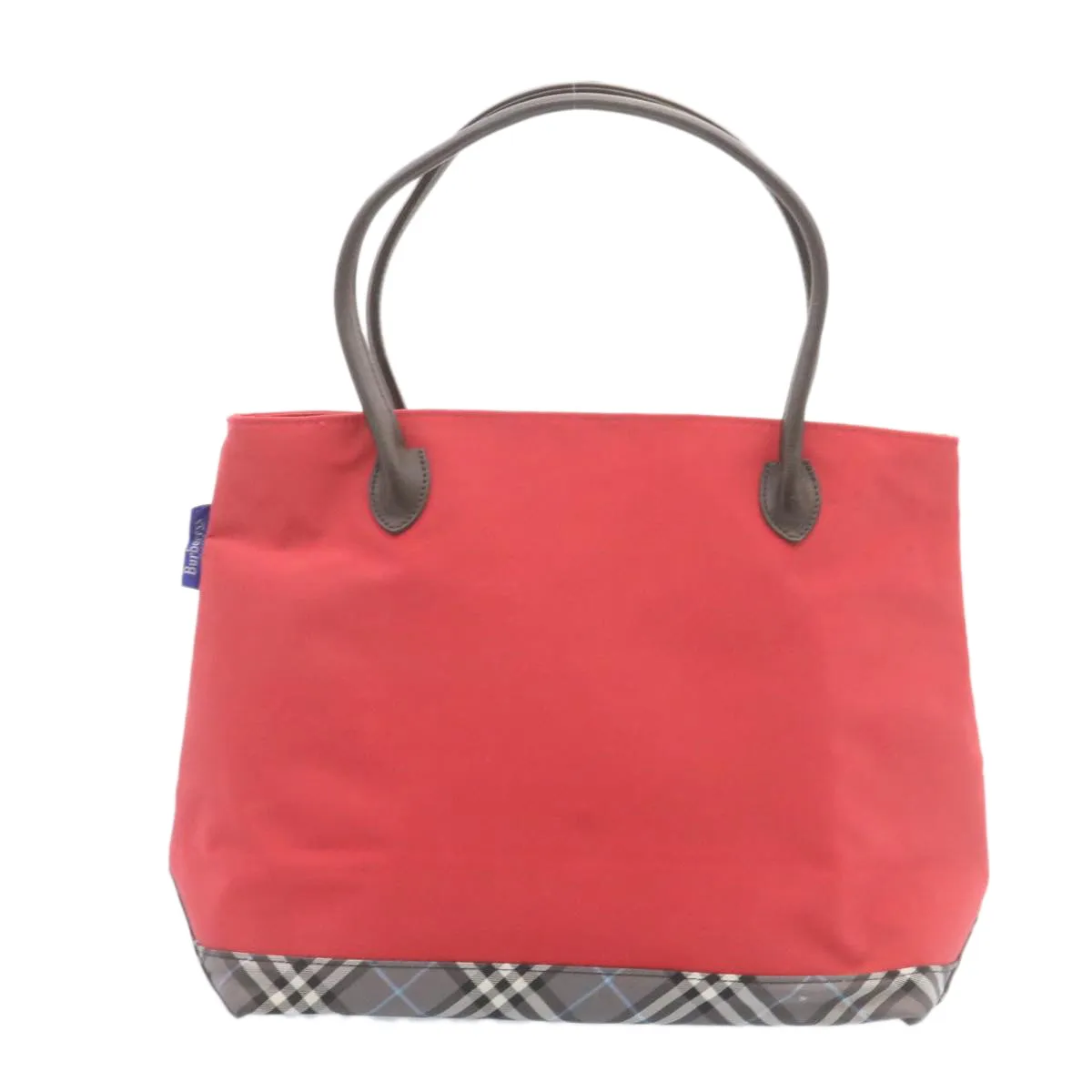 Trendy Inspired Burberry Shoulder Bag Nylon Leather 2set Red Black Auth Am1868g