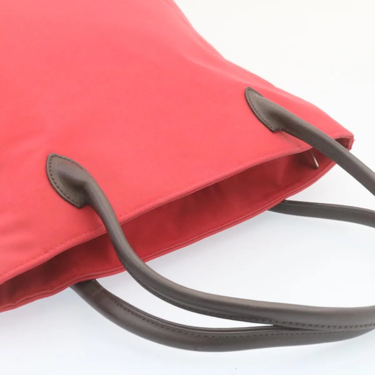 Trendy Inspired Burberry Shoulder Bag Nylon Leather 2set Red Black Auth Am1868g