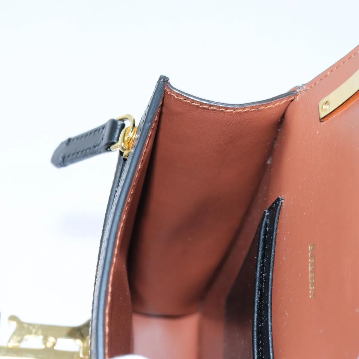 Trendy Inspired Burberry Shoulder Bag Pvc Leather Brown Auth 70330a