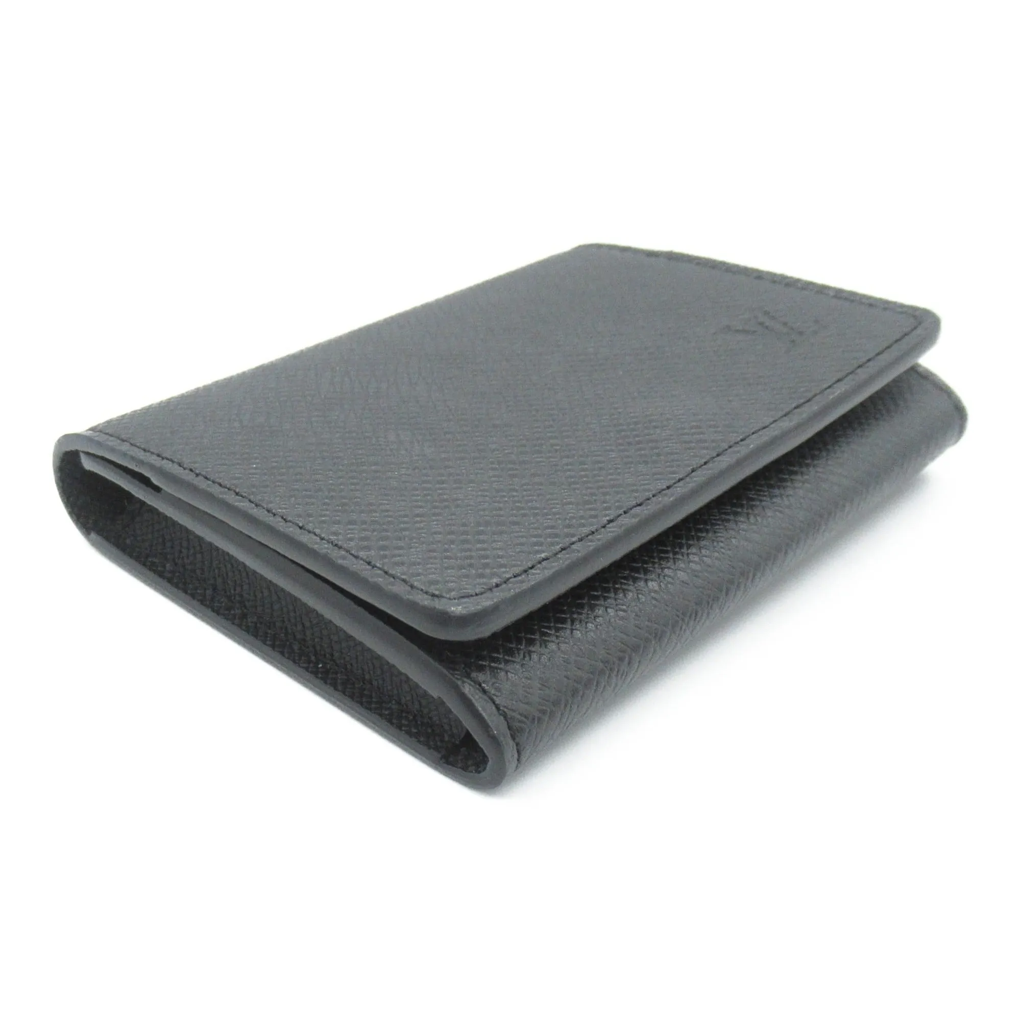 Trendy Inspired Louis Vuitton Anvelop Carte De Visit Nm Black Black Taiga Leather M64595