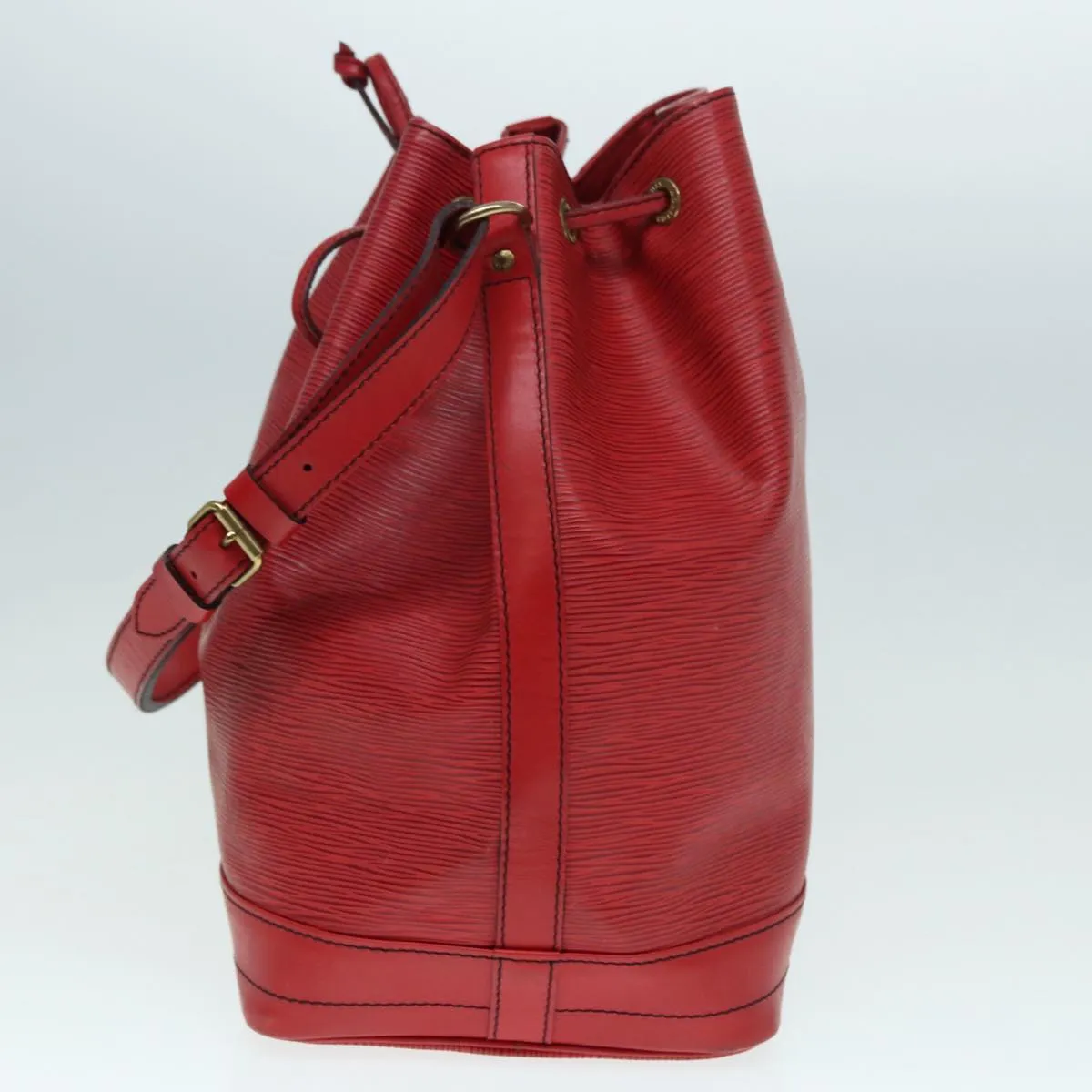 Trendy Inspired Louis Vuitton Epi Noe Shoulder Bag Red M44007 Lv Auth 87400