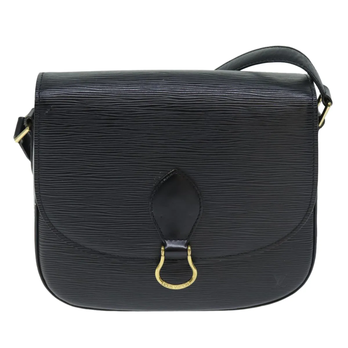 Trendy Inspired Louis Vuitton Epi Saint Cloud Gm Shoulder Bag Black M52192 Lv Auth Yk12522