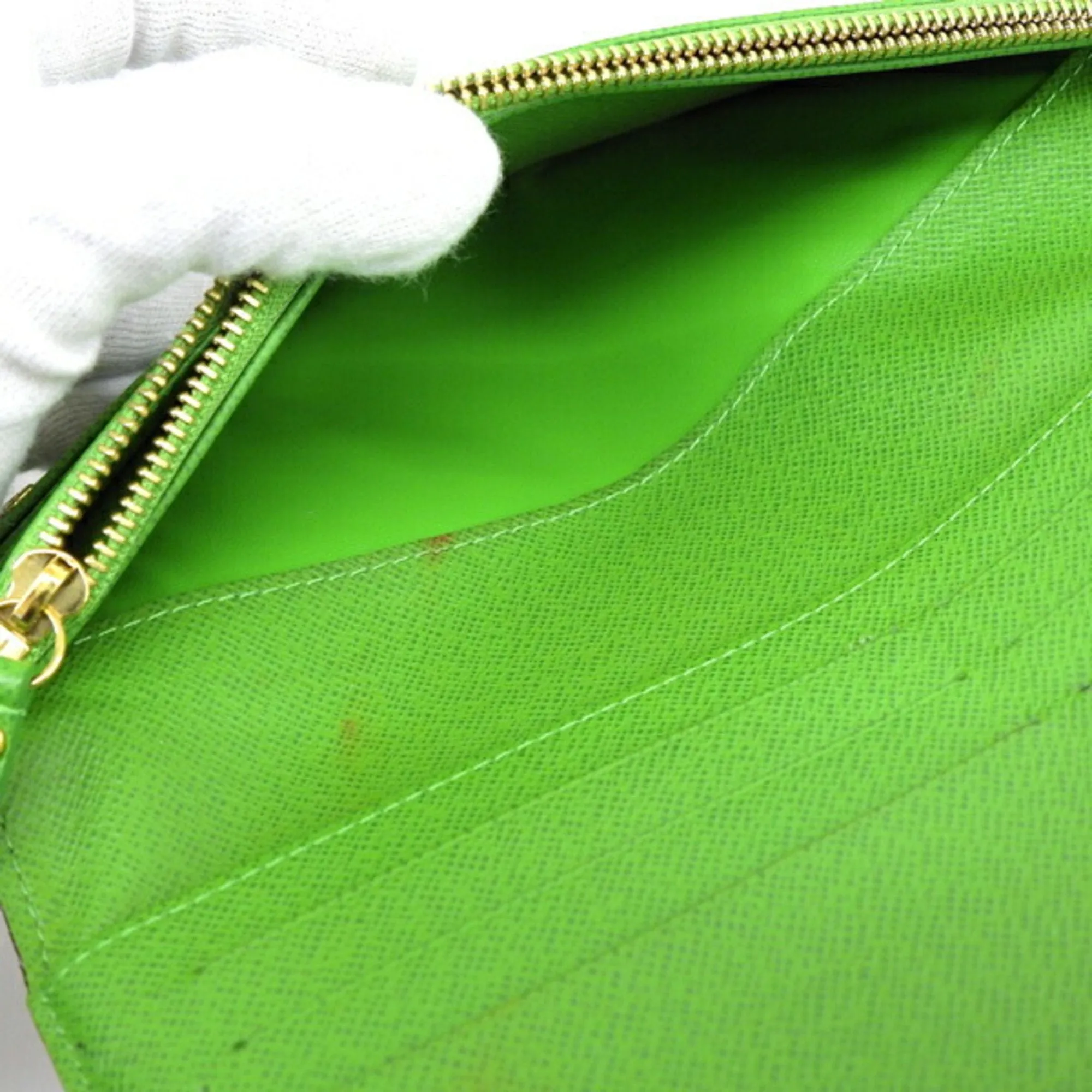 Trendy Inspired Louis Vuitton Monogram Portefeuille Insolite Round Bifold Long Wallet M66565 Brown Green Women's