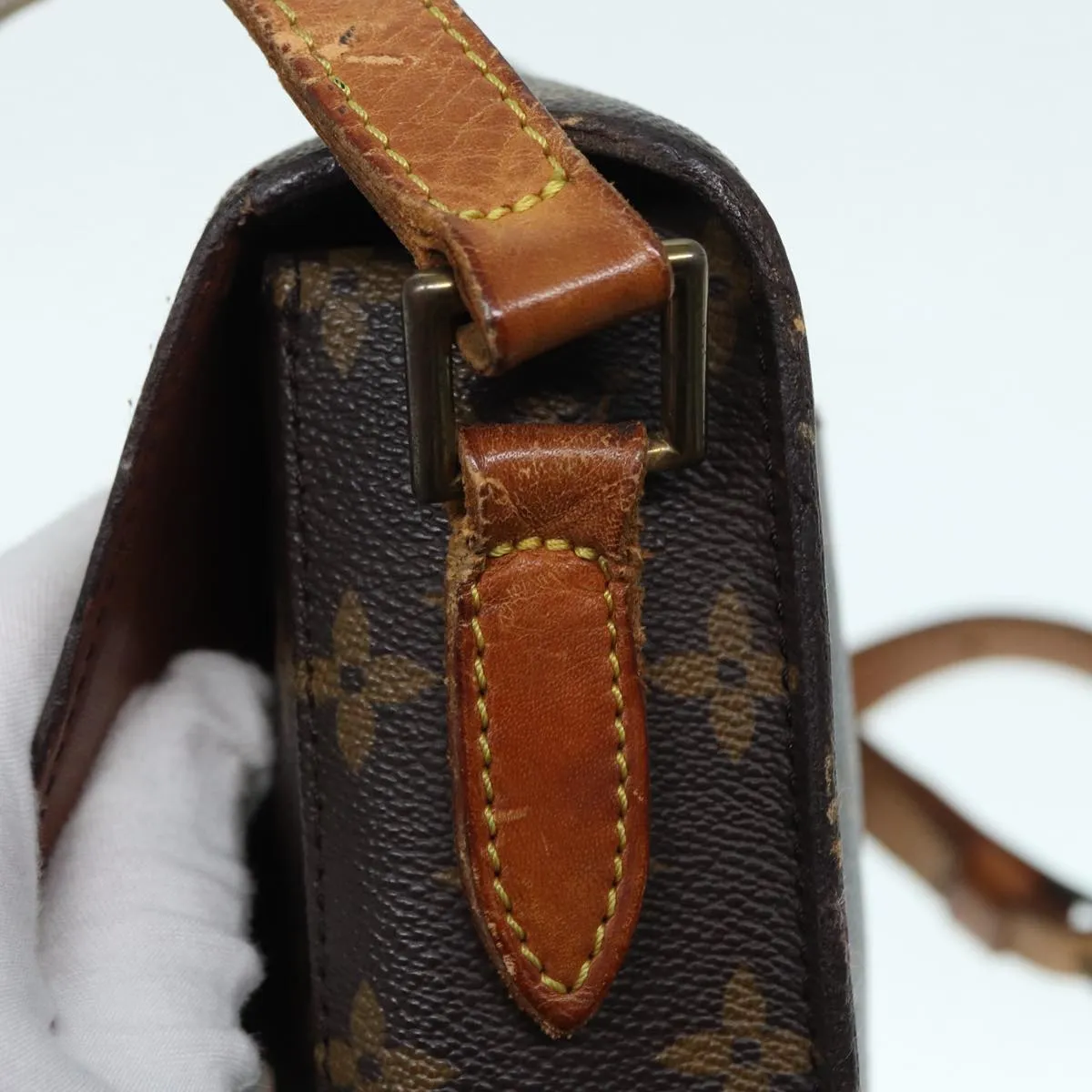 Trendy Inspired Louis Vuitton Monogram Saint Cloud Gm Shoulder Bag M51242 Lv Auth 89298