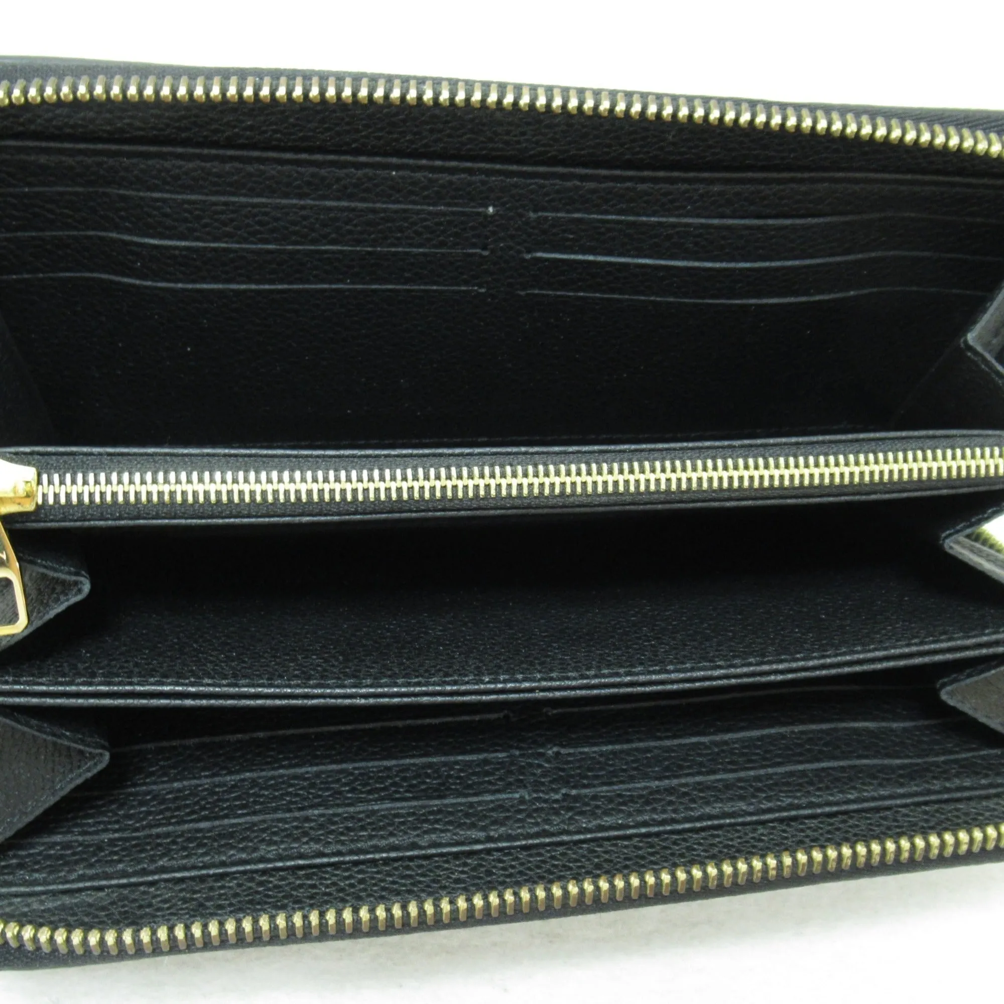 Trendy Inspired Louis Vuitton Zippy Wallet Purse Black Black Monogram Empreinte Leather M61864