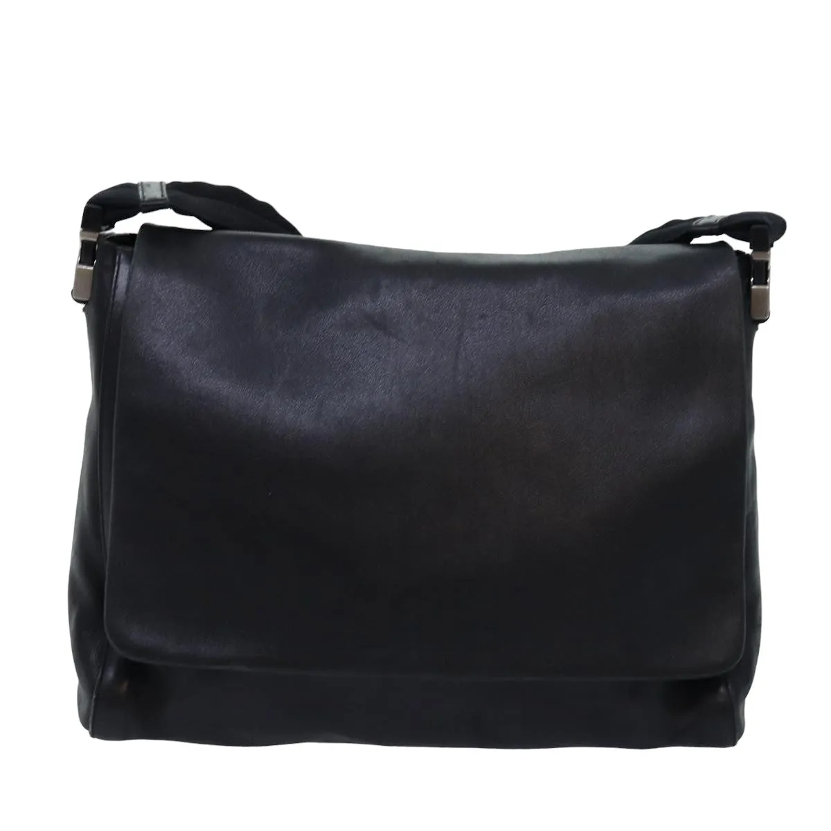 Trendy Inspired Prada Shoulder Bag Leather Black Auth Bs14610