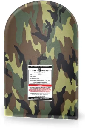 TuffyPacks Camo Themed Ballistic Shield Level IIIA Bulletproof Backpack Insert