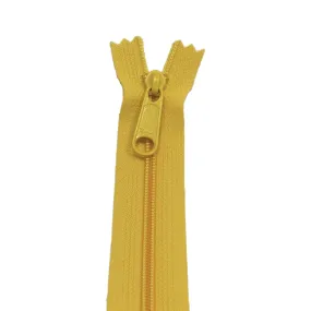 YKK Zip for bags colour 001 Yellow Gold