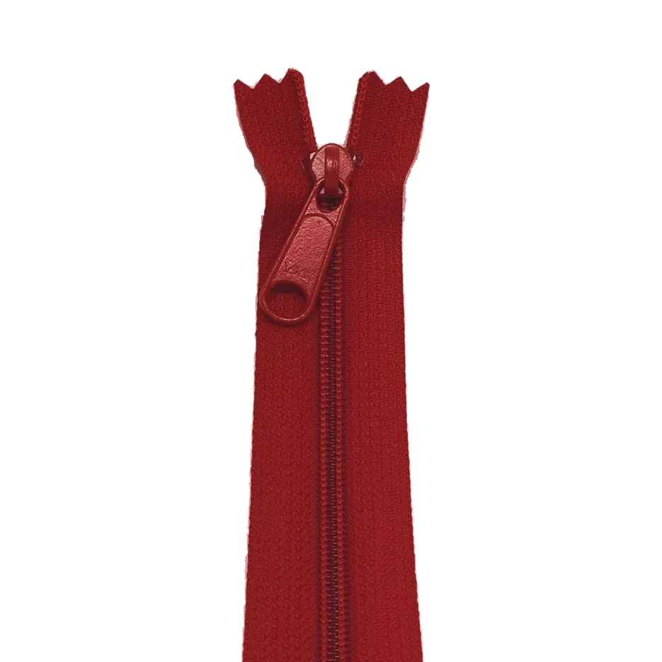 YKK Zip for bags colour 519 Red