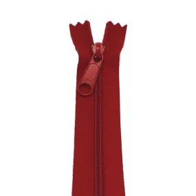 YKK Zip for bags colour 519 Red